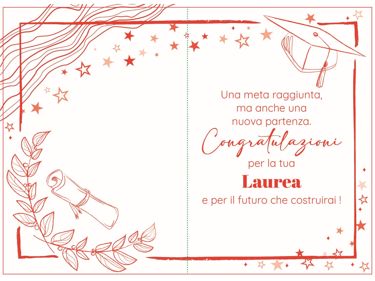 Biglietto tanti auguri laurea