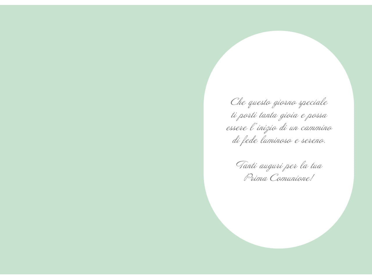 Biglietto Prima Comunione