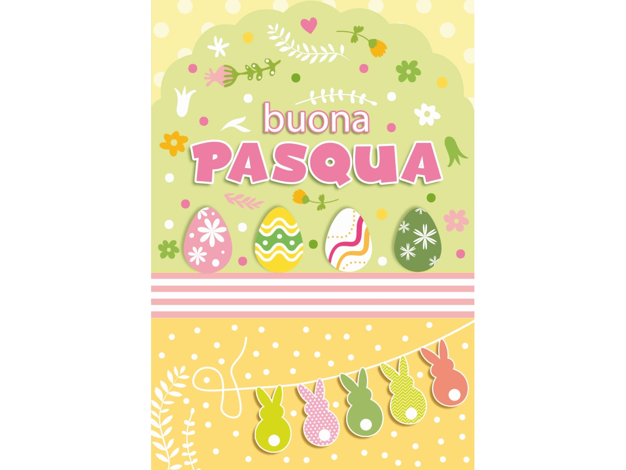 Biglietto buona Pasqua laica