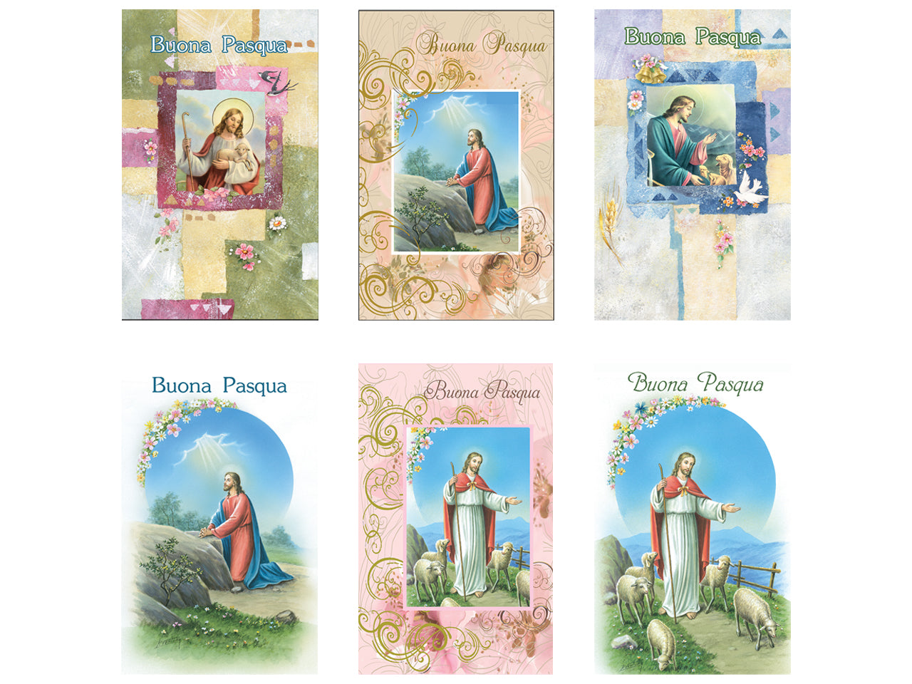 Biglietto mini buona Pasqua sacra