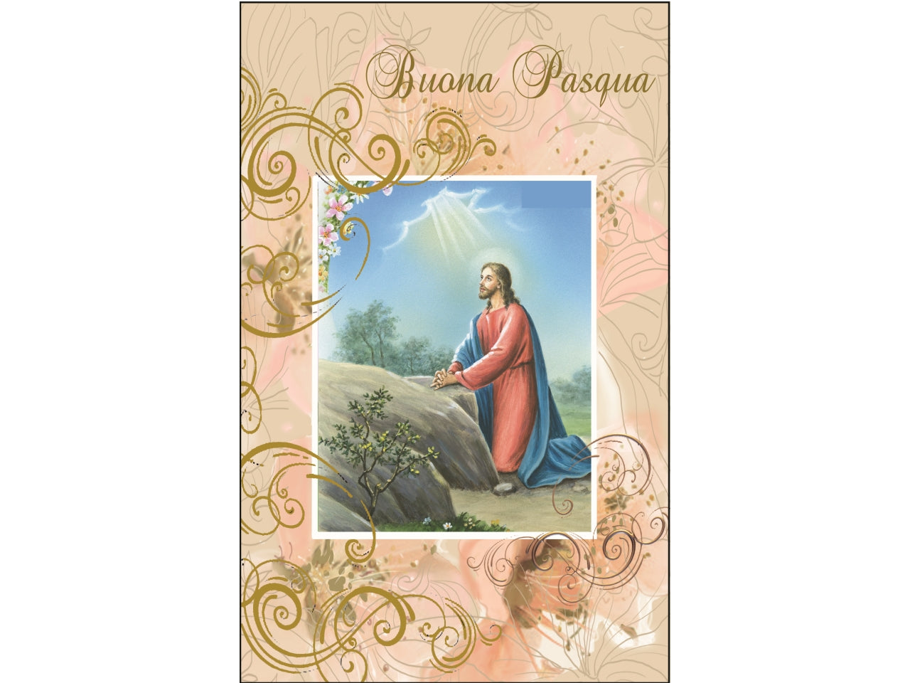 Biglietto mini buona Pasqua sacra