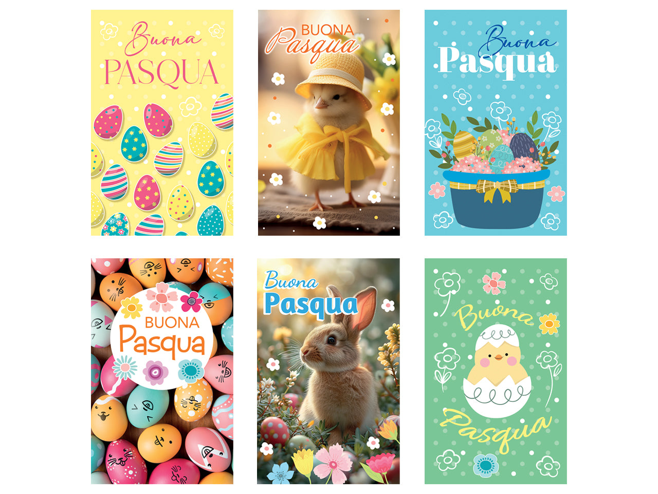 Biglietto mini buona Pasqua laica