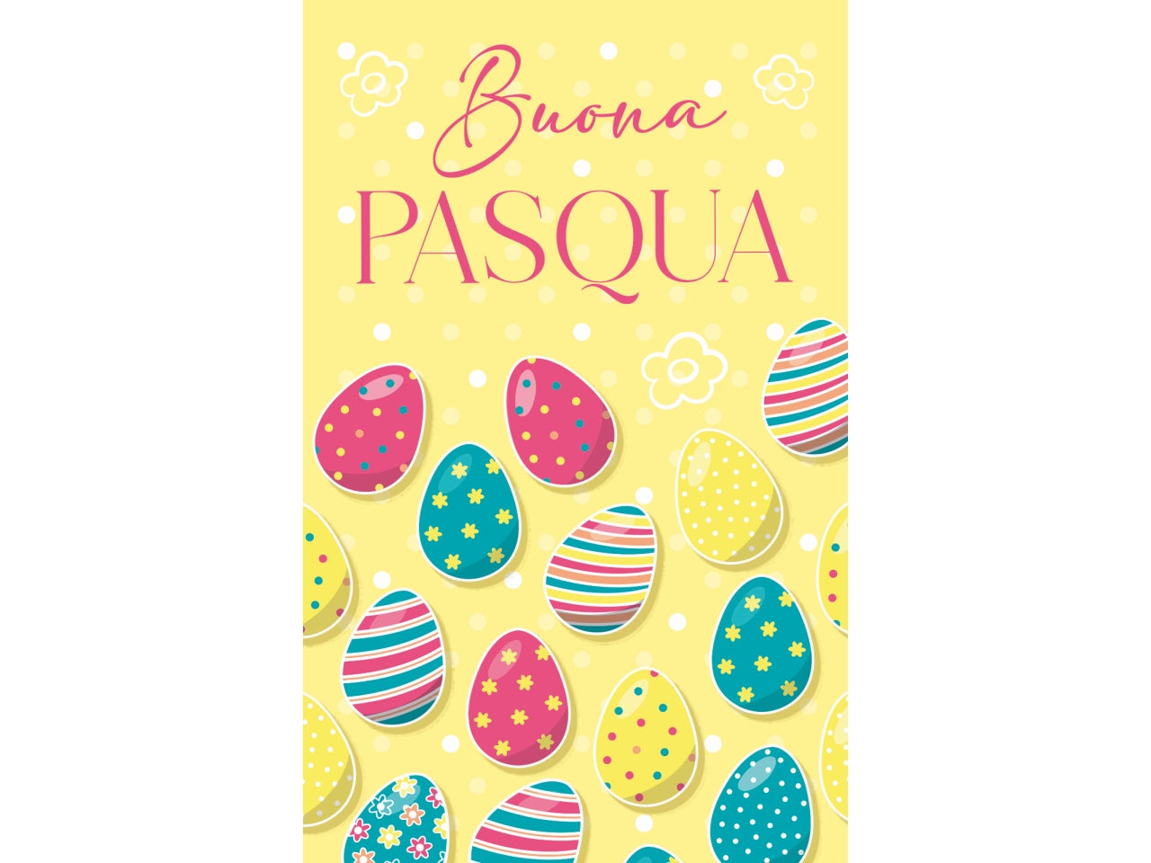 Biglietto mini buona Pasqua laica