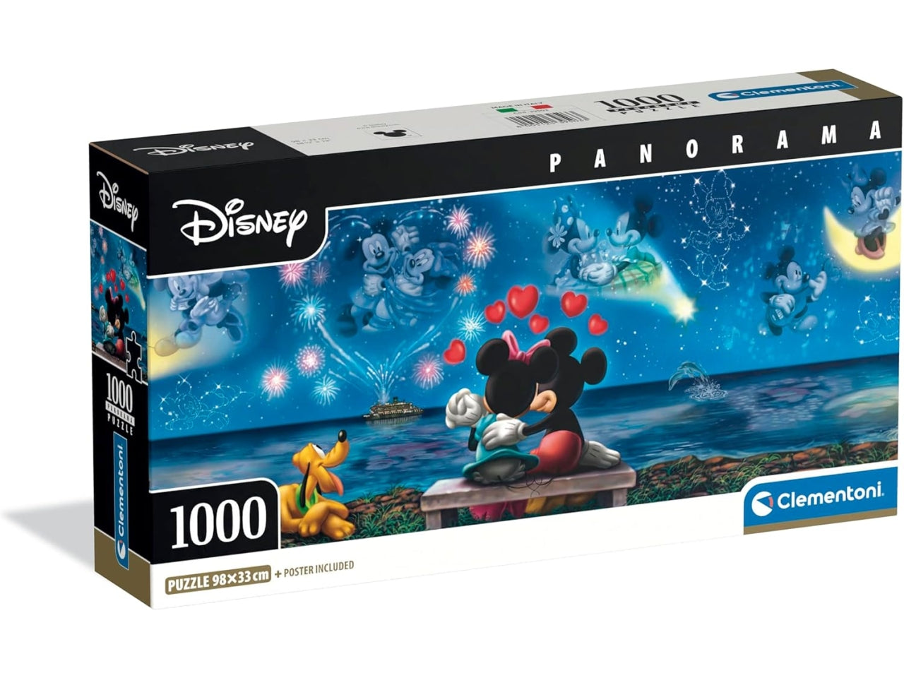 Puzzle 1000 Panorama Mickey&Minnie Compact