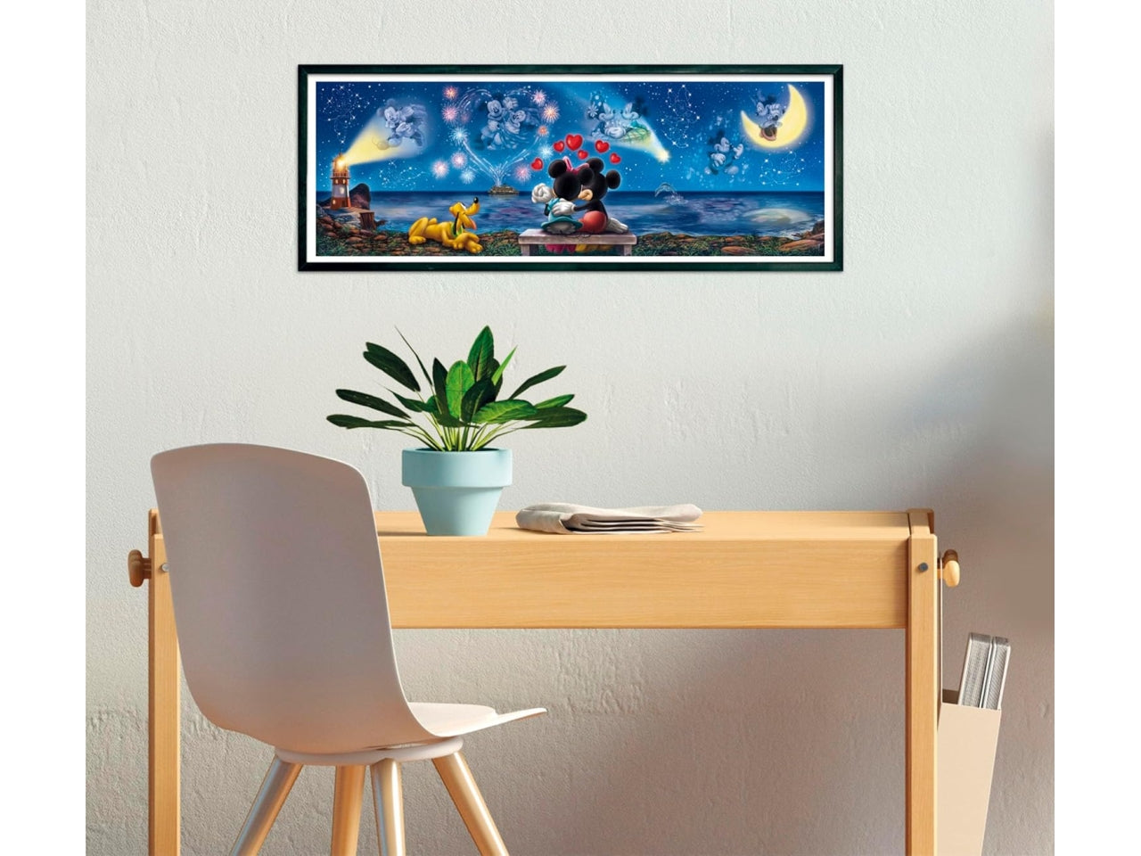 Puzzle 1000 Panorama Mickey&Minnie Compact