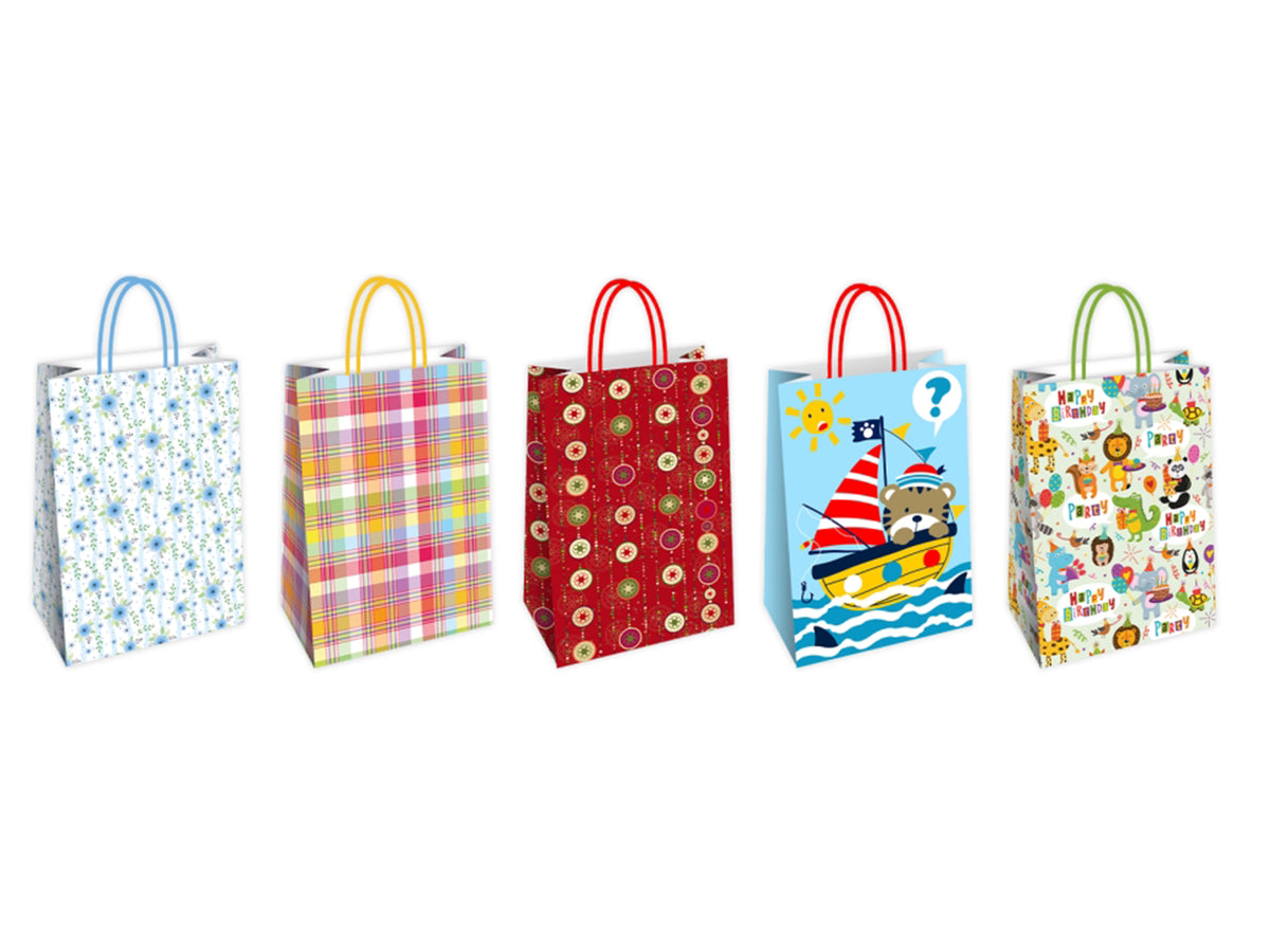 Shopper in carta 36x12x41cm, fantasie assortite