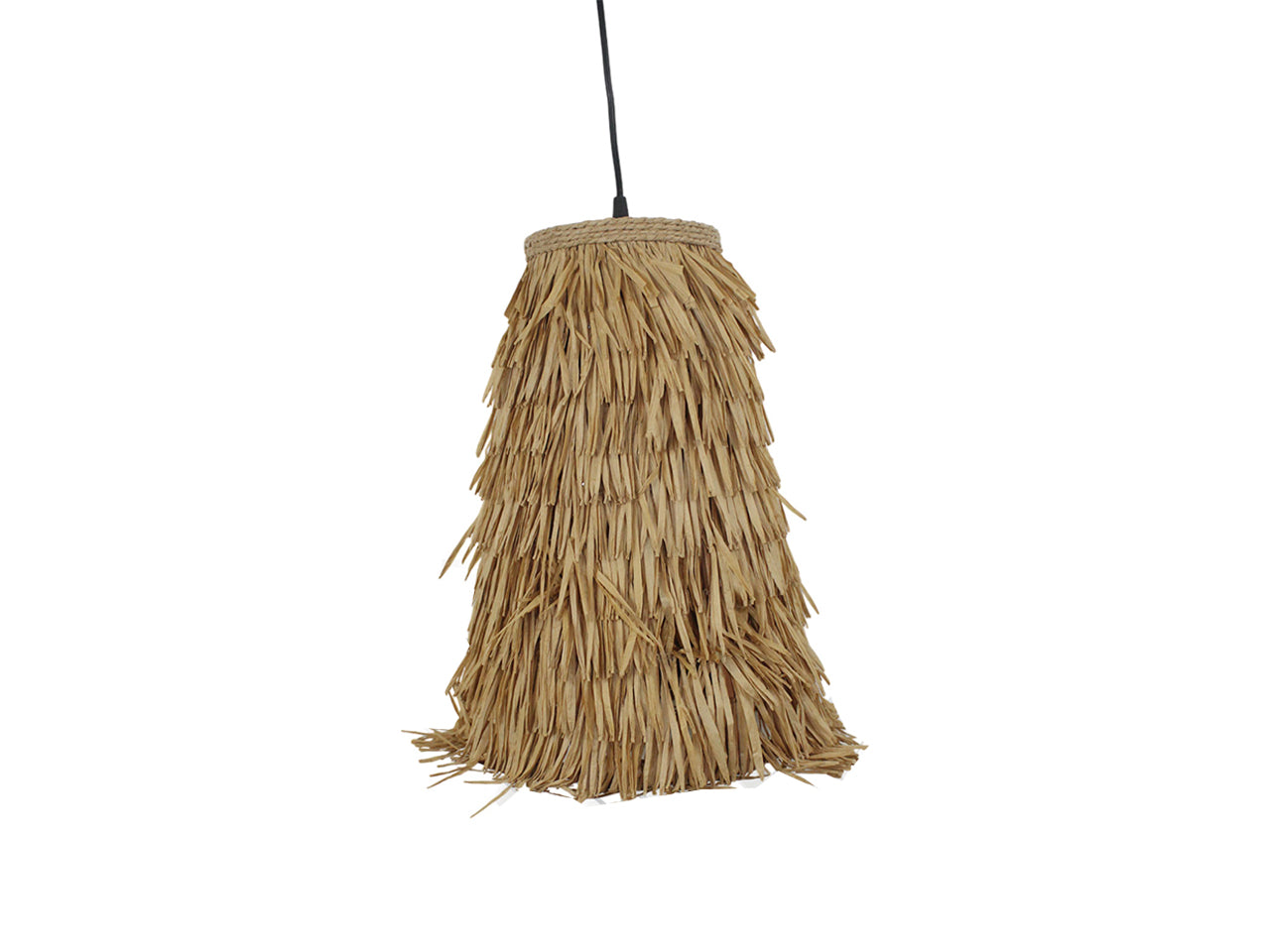 Lampadario in legno e bamboo 27x40cm