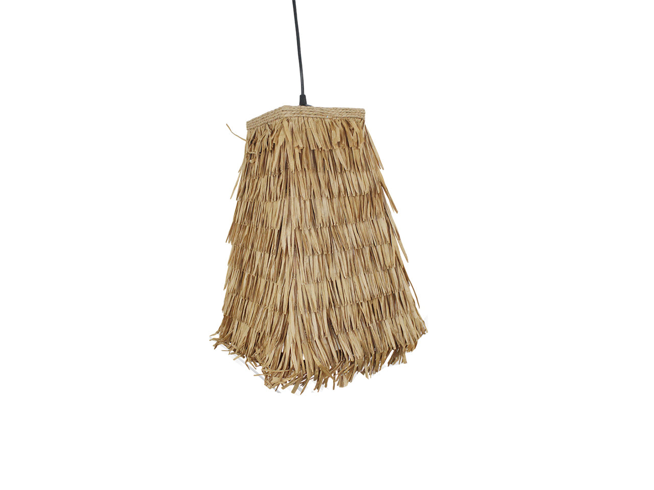 Lampadario in legno e bamboo 24x24x39cm