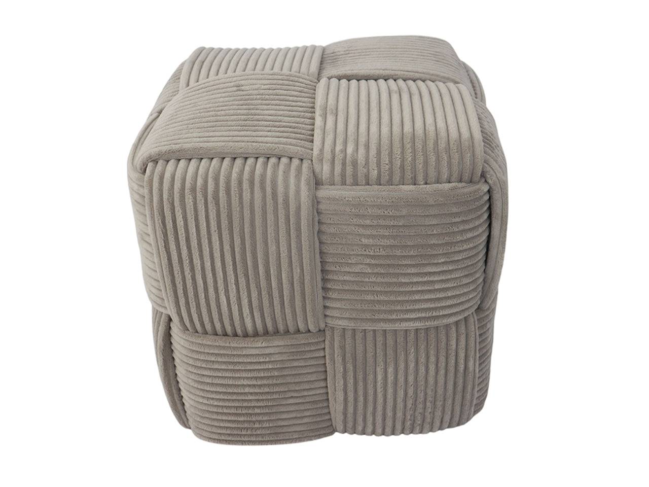 Pouf cubo in tessuto 40x40cm gricio