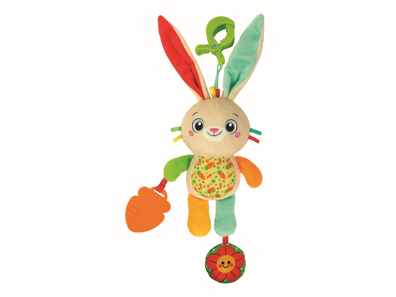 Baby Clementoni On The Go Plush Bunny