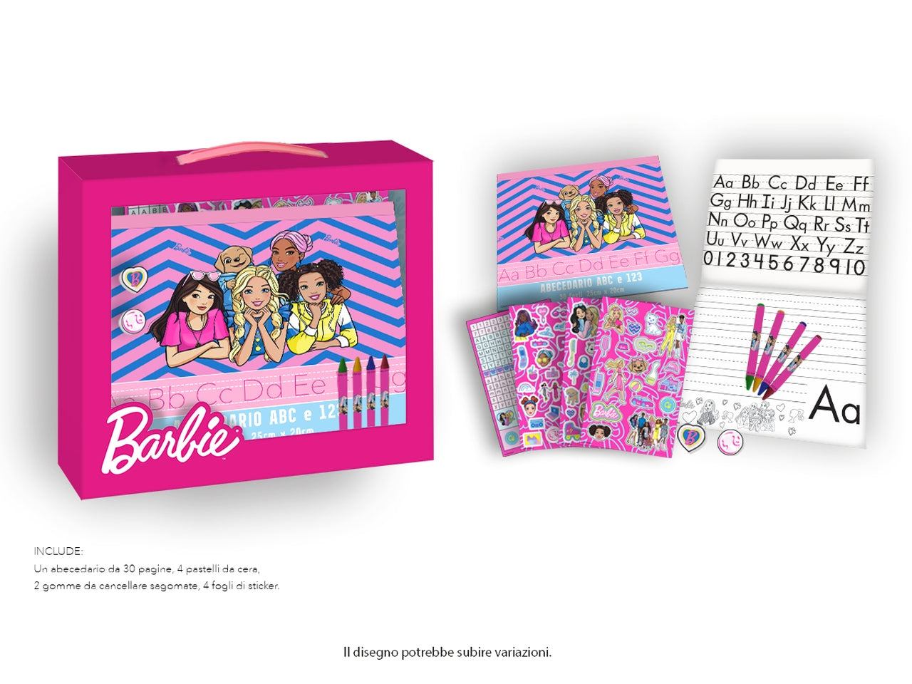 Barbie Set impara i numeri e l'alfabeto