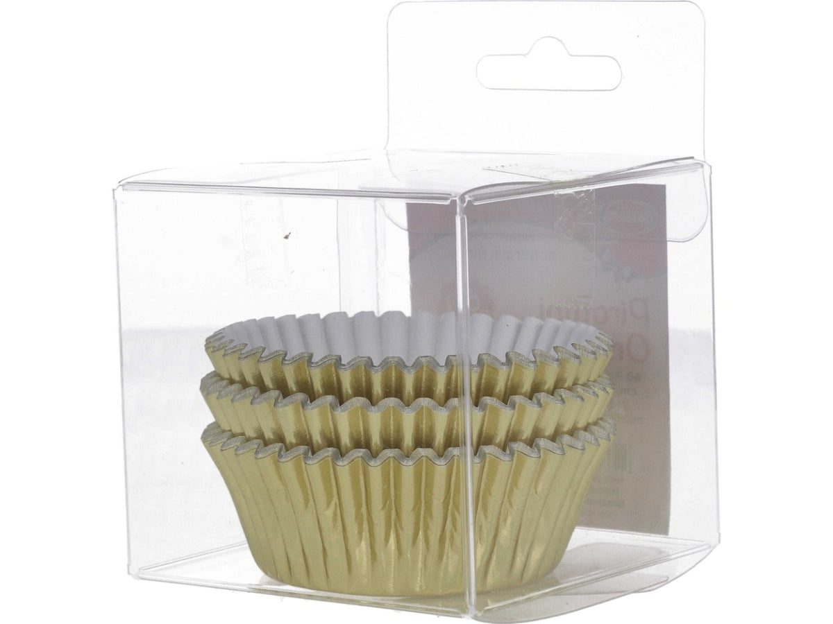 Pirottini monocolore oro n.3 set da 100 pirottini