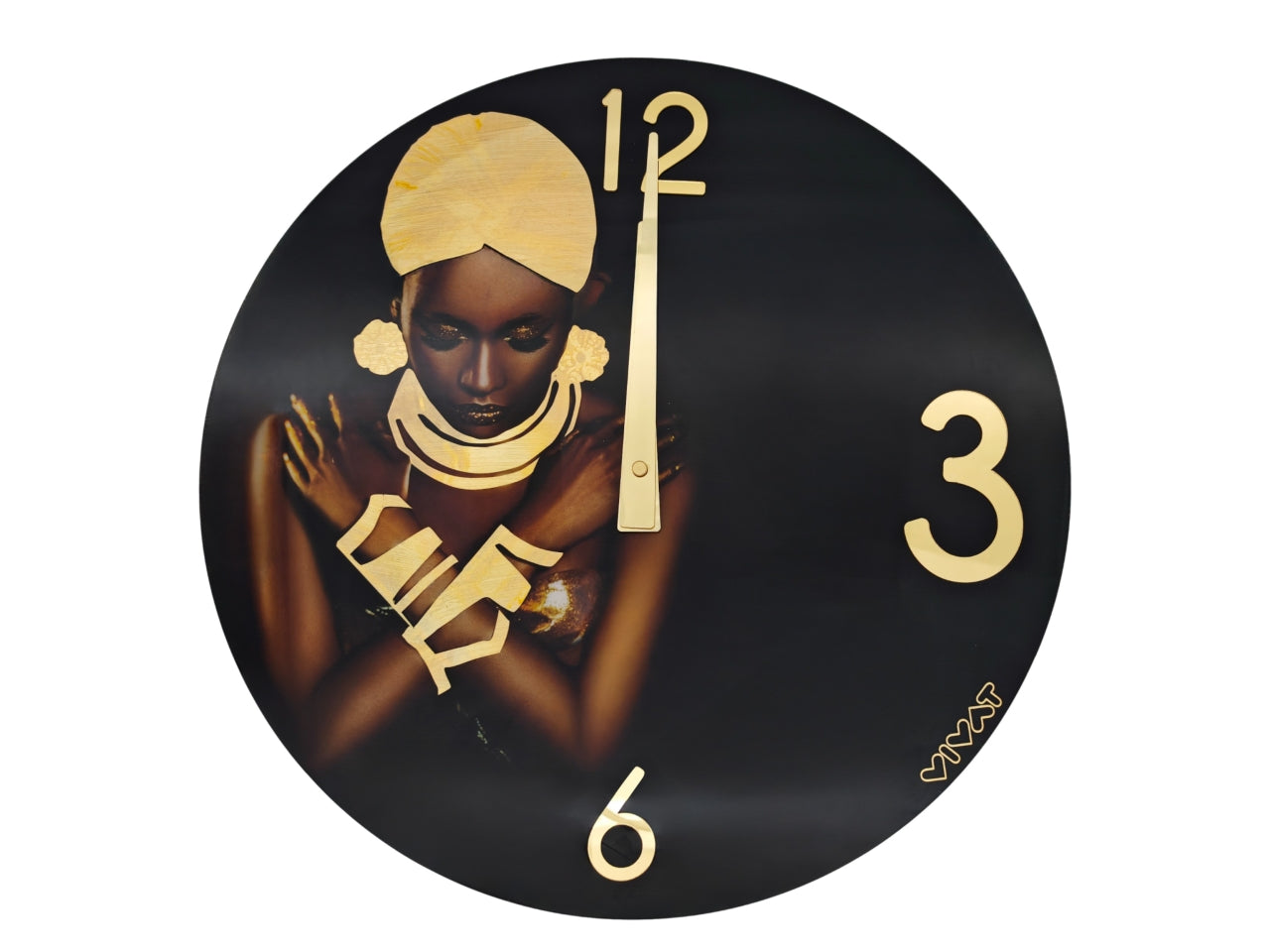 Tribal girl orologio tondo d.40cm