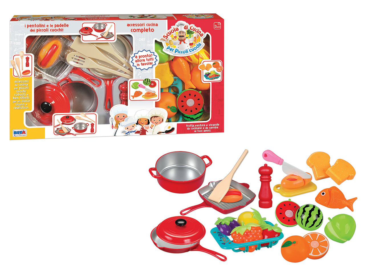 Padelle cucina piccoli cuochi