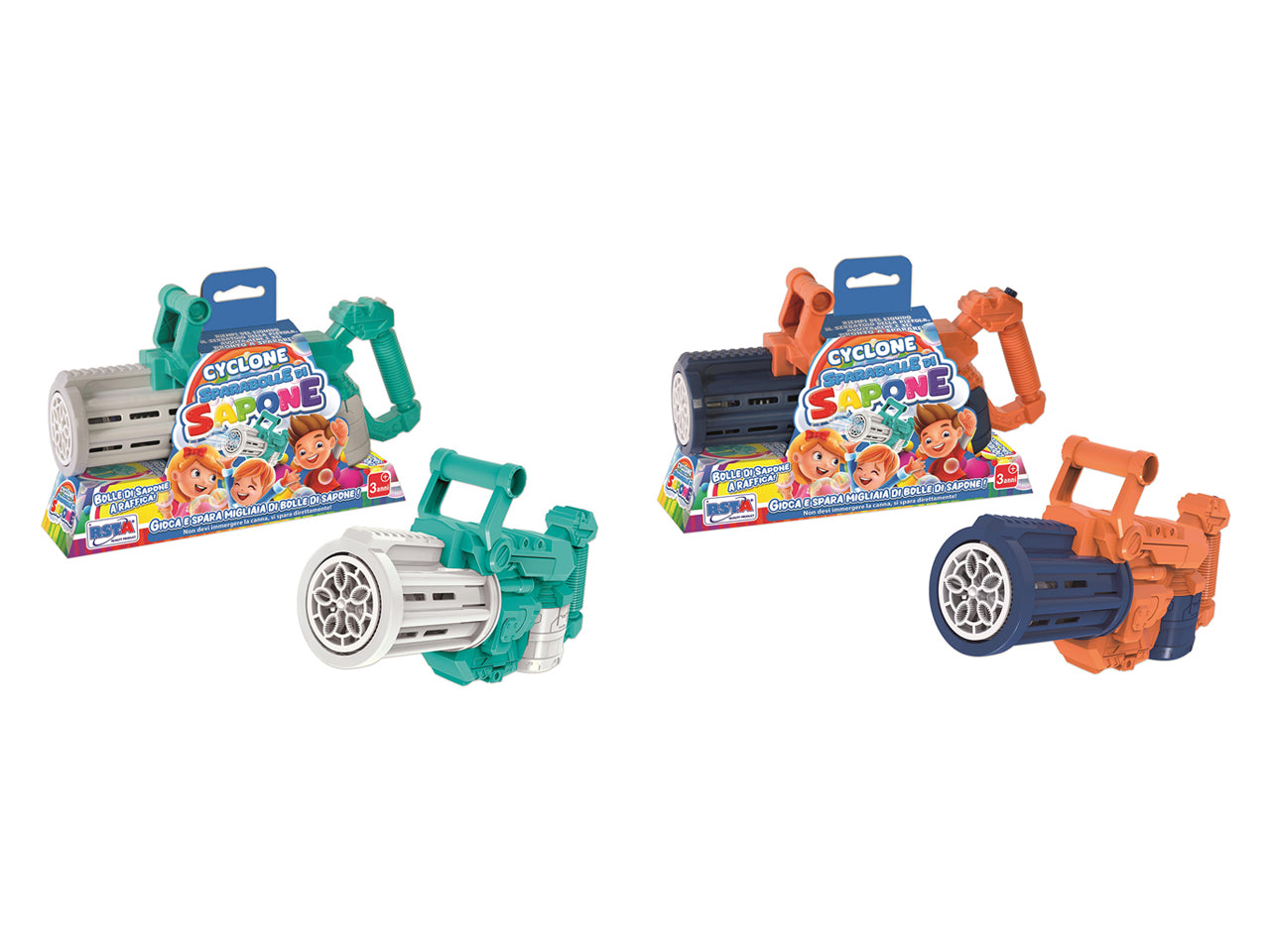 Pistola cyclone sparabolle sapone 56ml