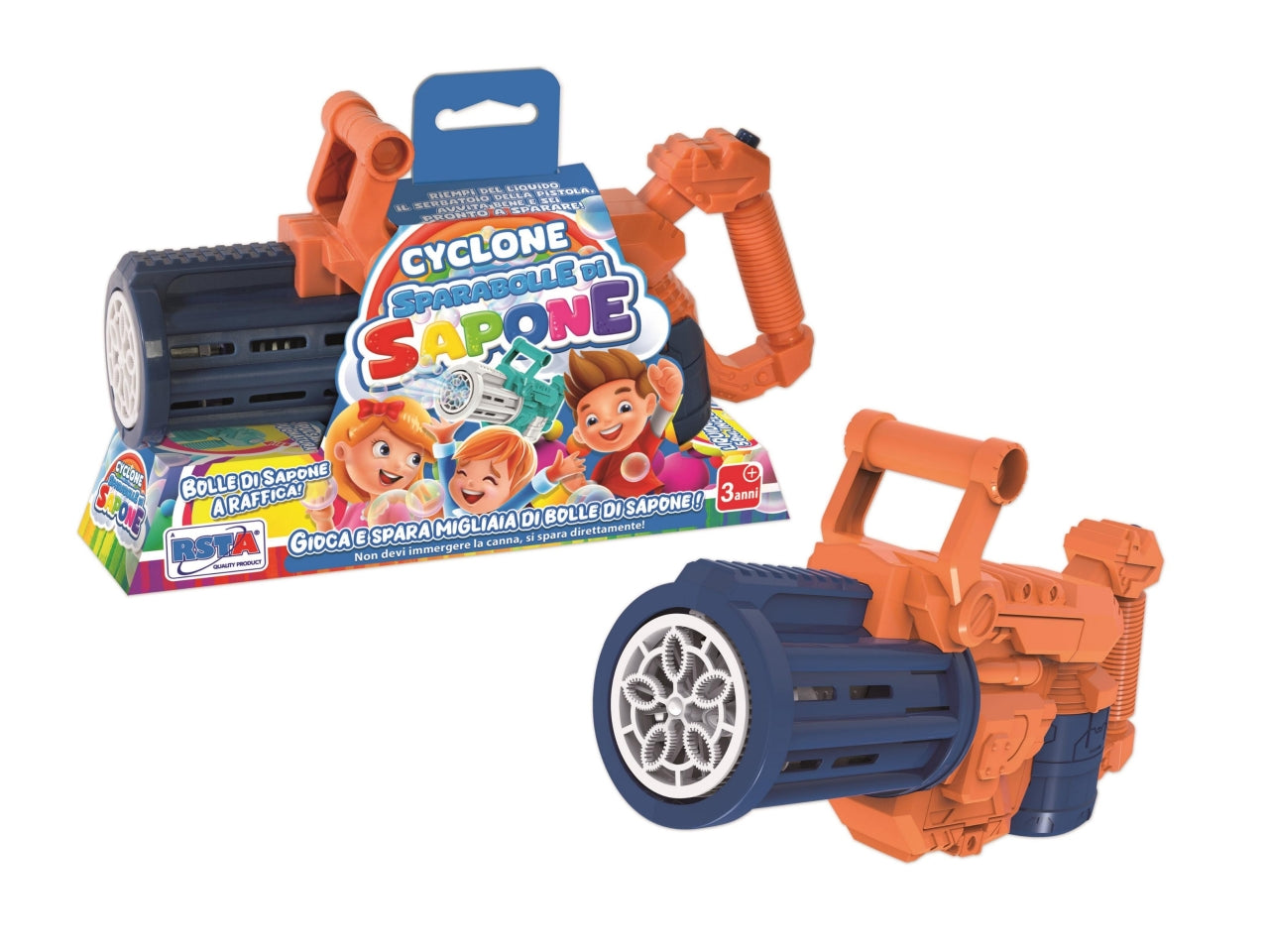 Pistola cyclone sparabolle sapone 56ml