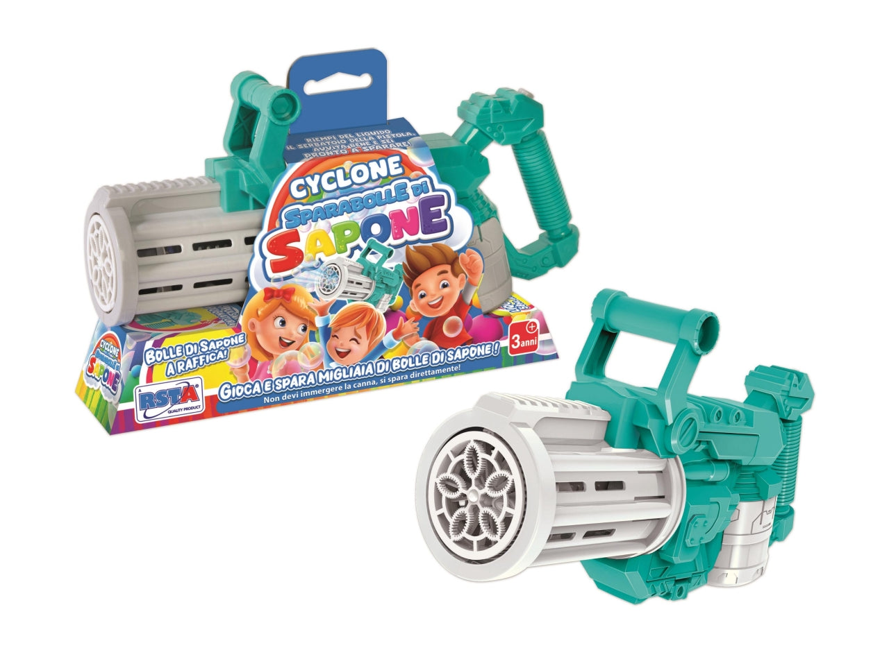 Pistola cyclone sparabolle sapone 56ml
