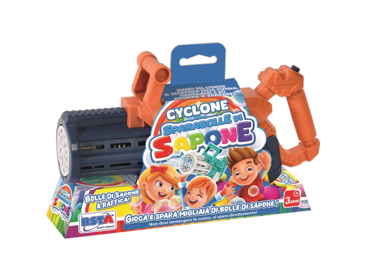 Pistola cyclone sparabolle sapone 56ml