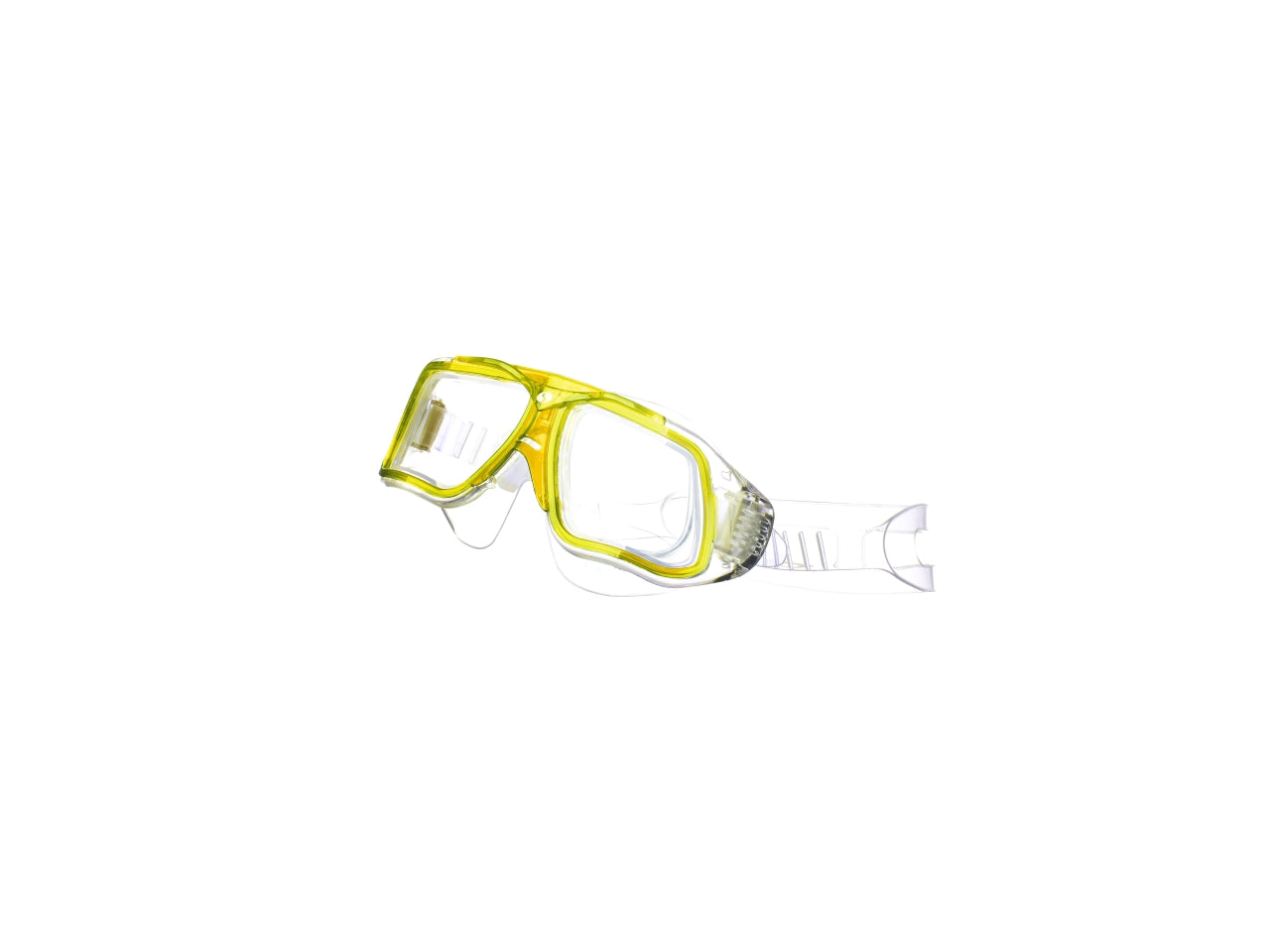 Maschera nuoto Tonic Vision in silicone trasparente/giallo