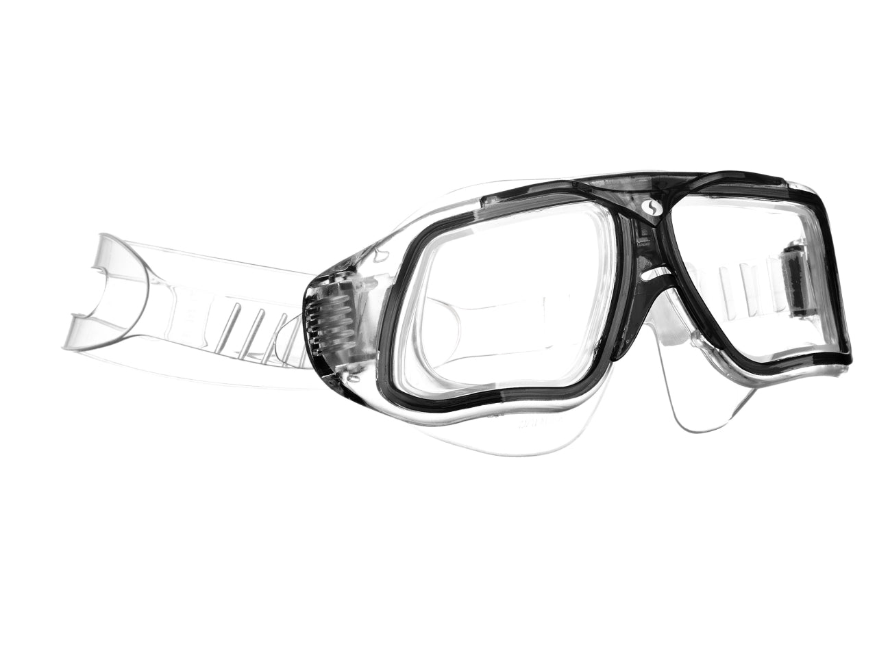 Maschera nuoto Tonic Vision in silicone trasparente/nero