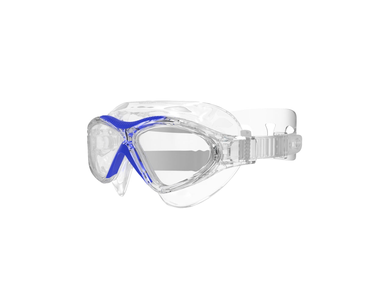 Occhialini nuoto Switch Sr, misura large trasparente/blu