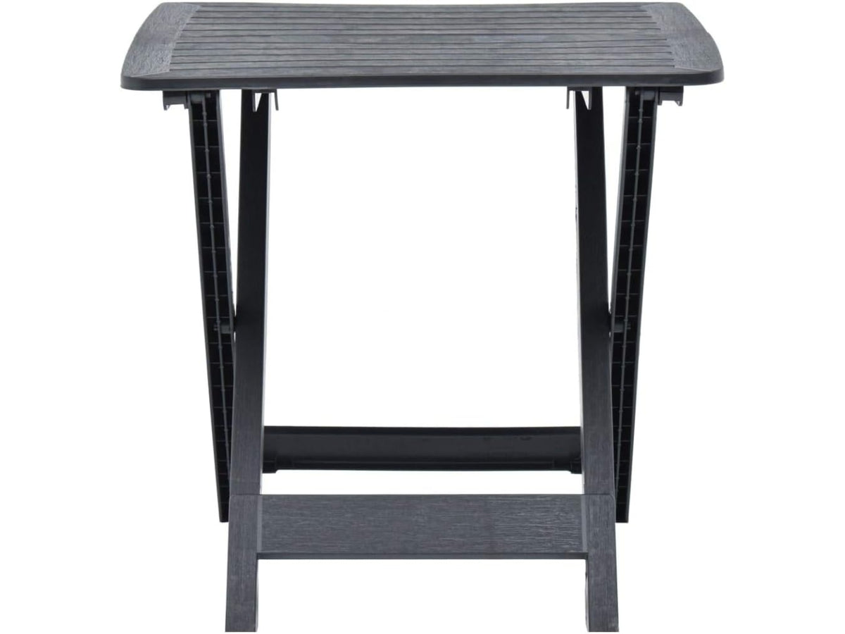 Tavolo in plp pieghevole tevere antracite 79x72x70cm