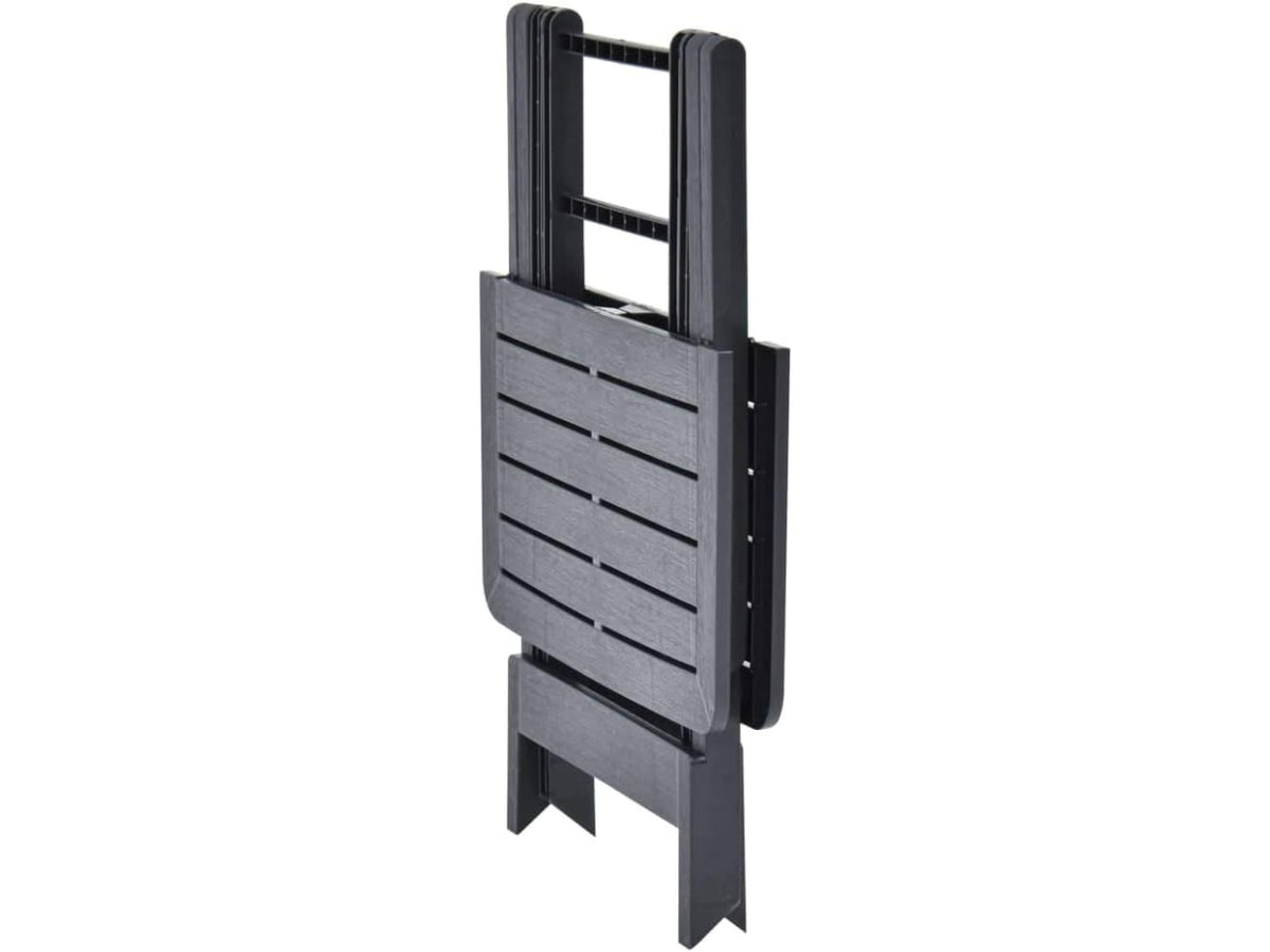 Tavolo in plp pieghevole tevere antracite 79x72x70cm