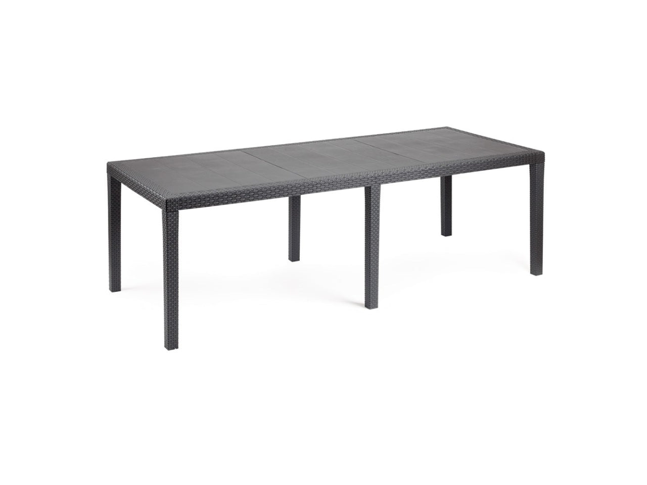 Tavolo plp rettangolare queen antracite 220x90x72cm