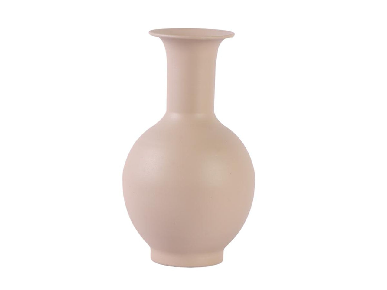 Vaso in metallo panna 13xh.33cm