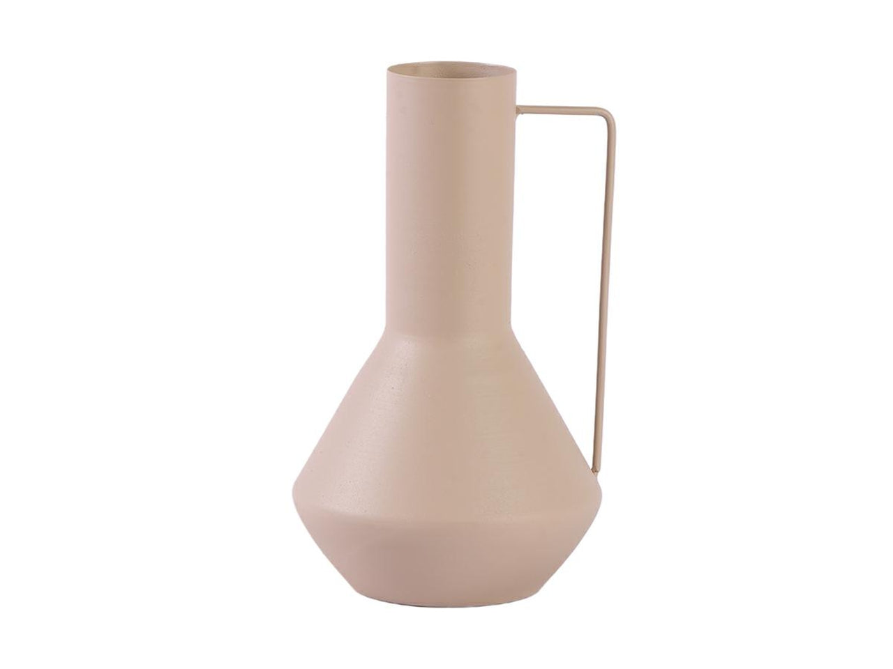Vaso in metallo panna 7xh.29cm