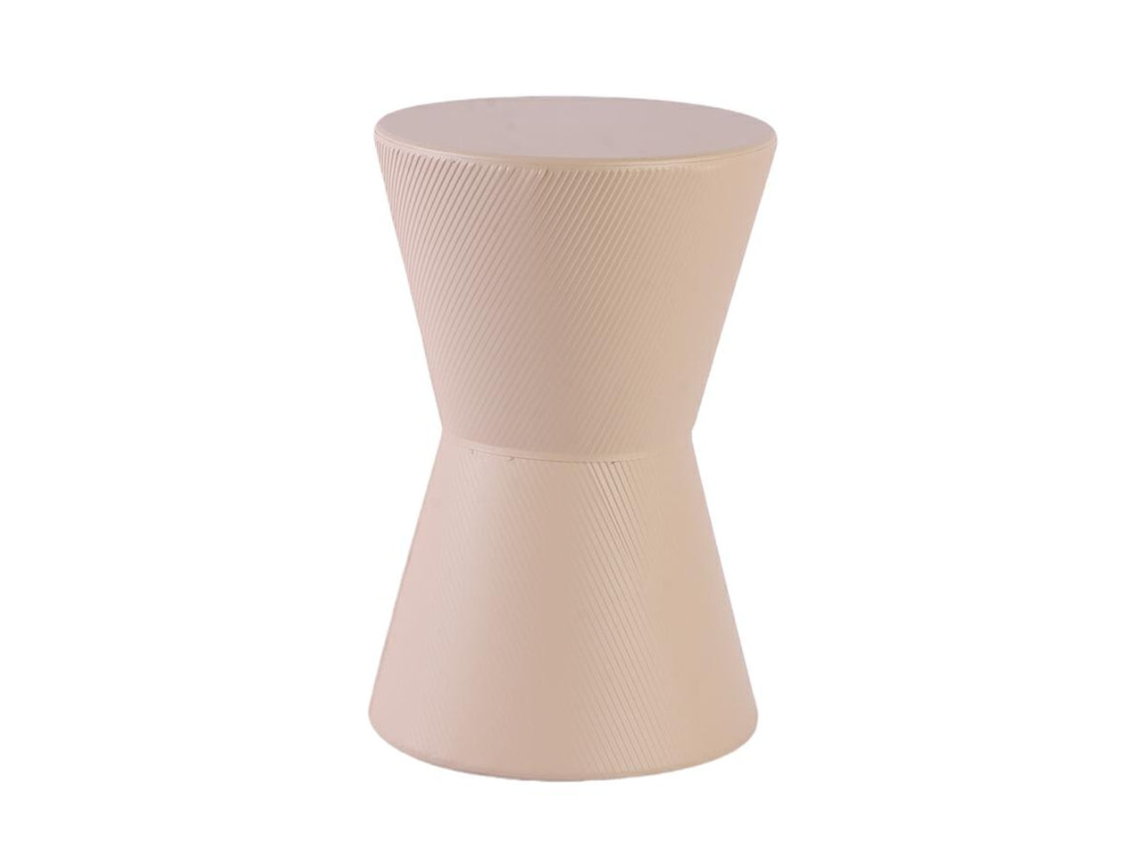 Vaso in metallo panna 29,5xh.45cm