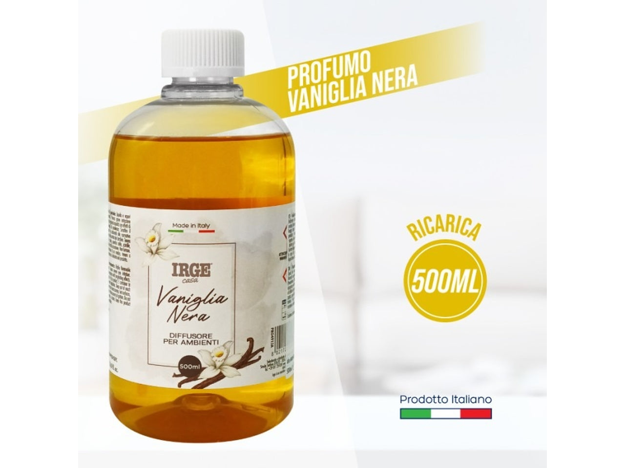 Ricarica per diffusore d'ambiente 500ml, profumazione vaniglia