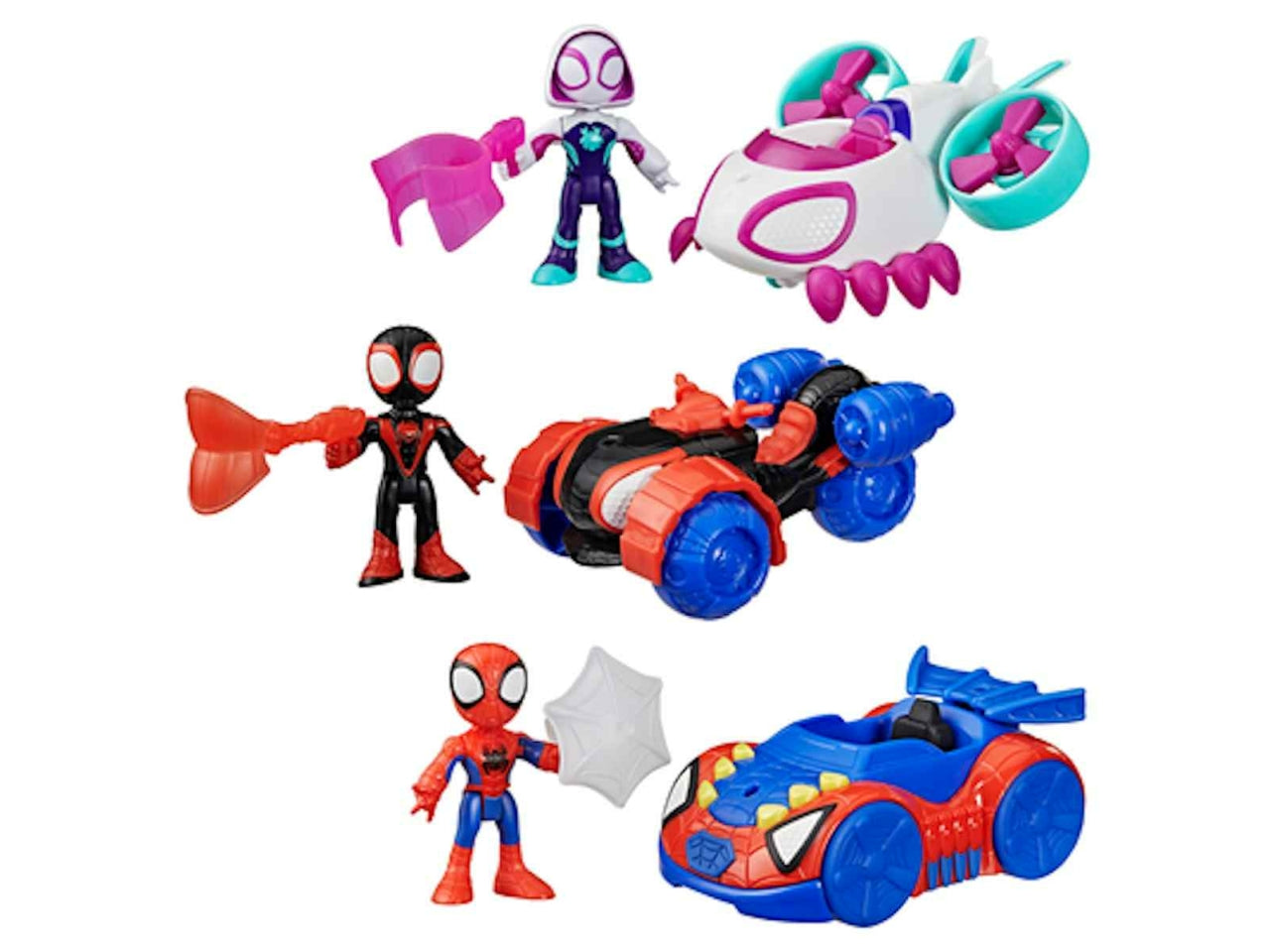 Spidey And His Amazing Friends Personaggi Con Veicoli
