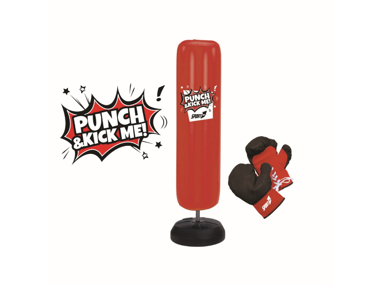 Boxe Punch Bag con guantoni