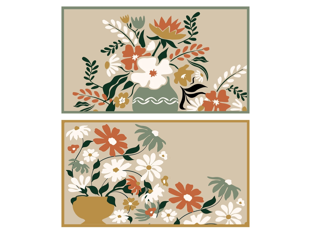 Vassoio rettangolare mdf con bordo 40x25x4cm flora assortiti