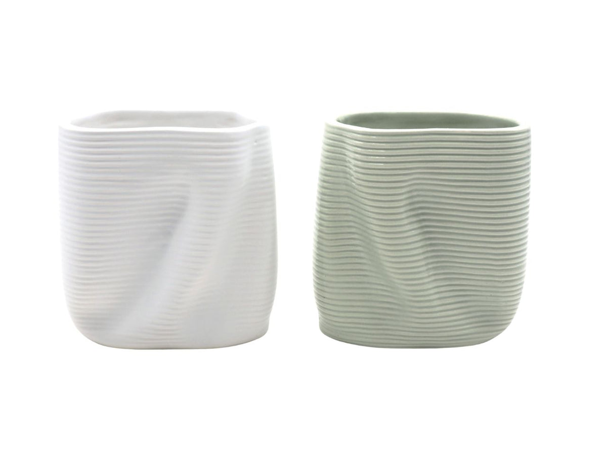 Vaso dolomite h.13x7,5x12cm colori assortiti