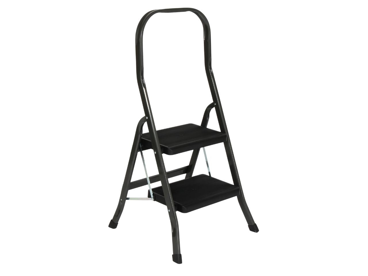 Sgabello salgo ferro grigio scuro 2 gradini