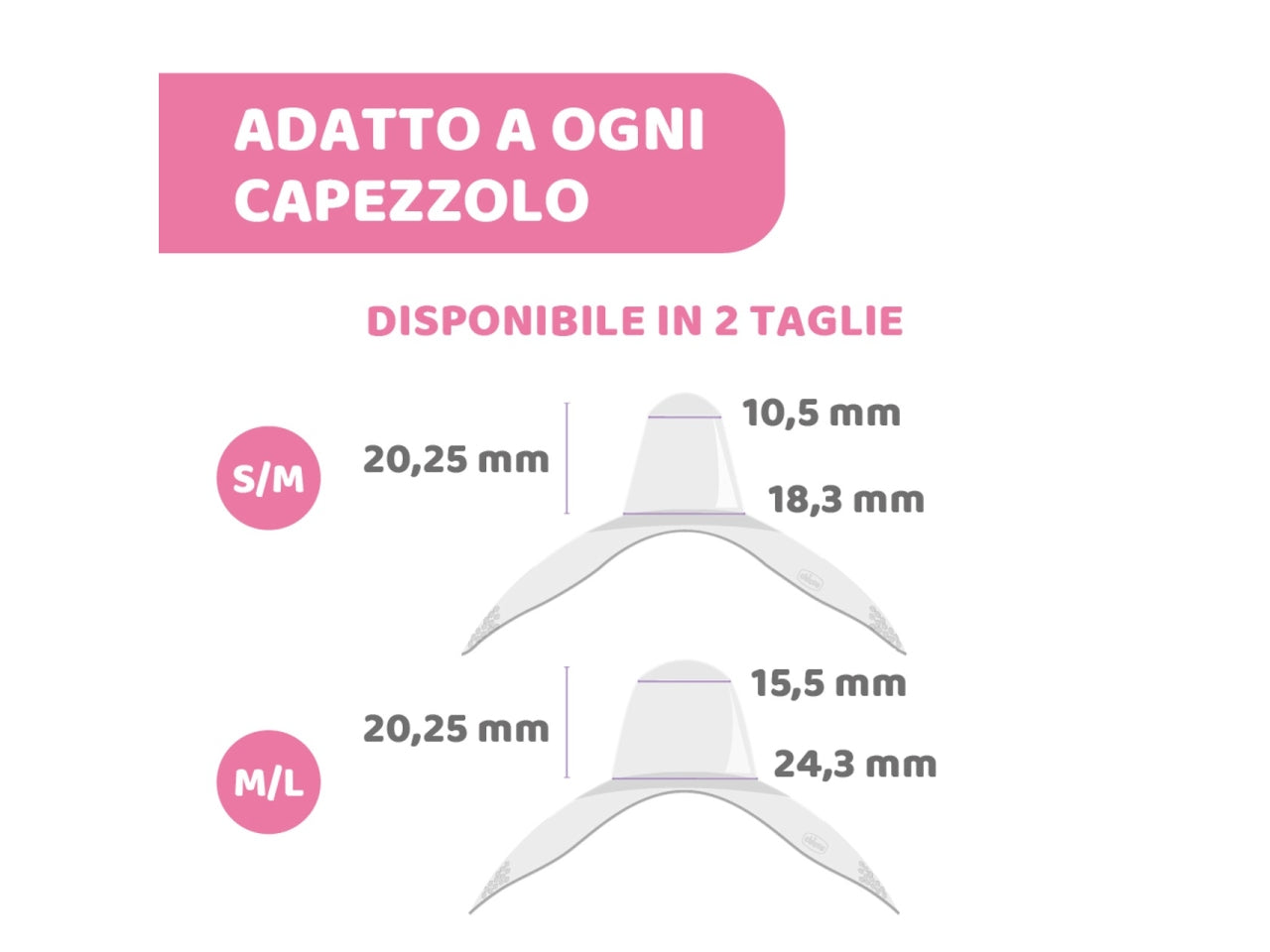 Paracapezzoli in silicone taglia M/L