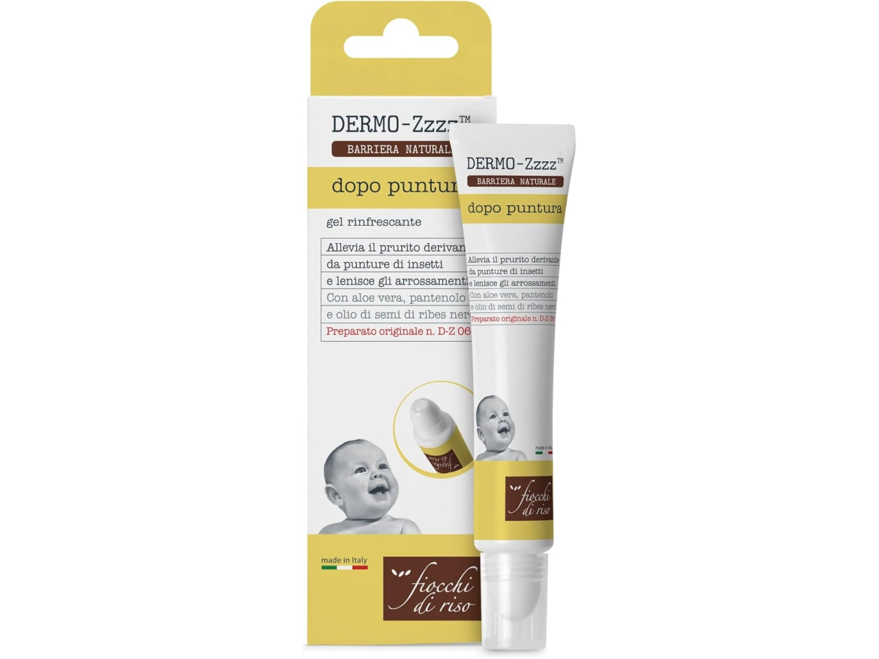 Fiocchi di riso Dermo-zzz dopo puntura gel rinfrescante 14ml $