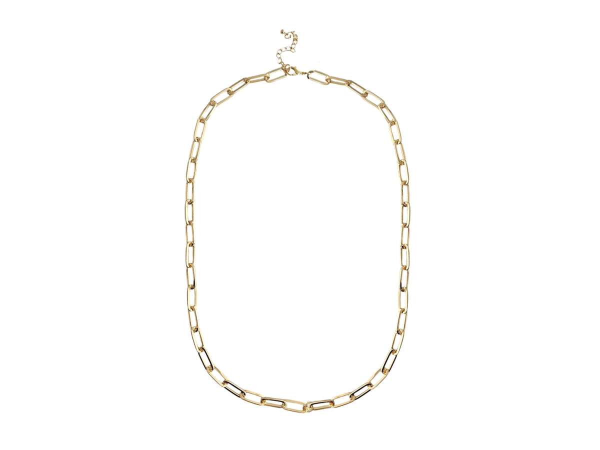 Collana lunga catena ovali grandi