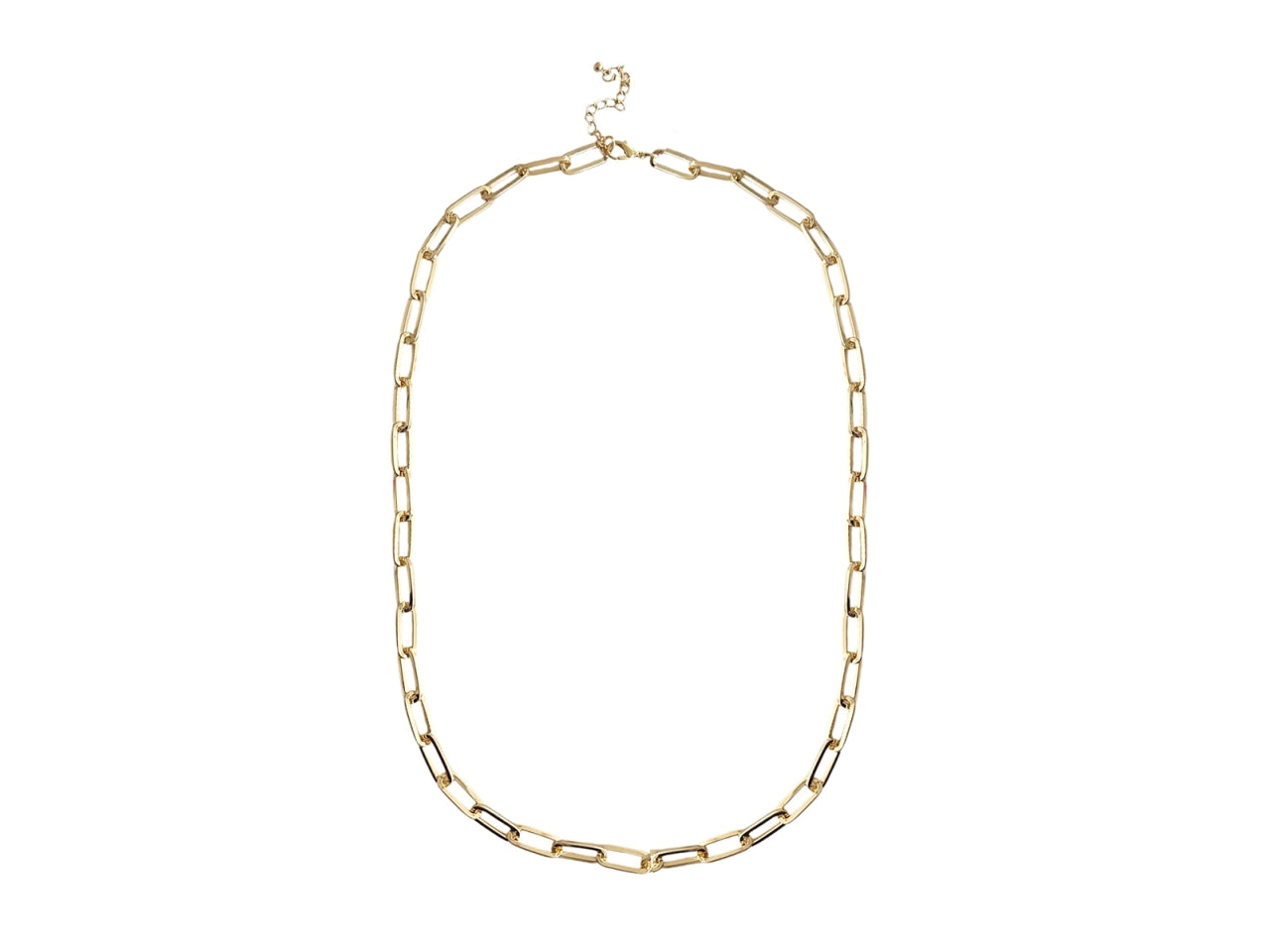 Collana lunga catena ovali grandi