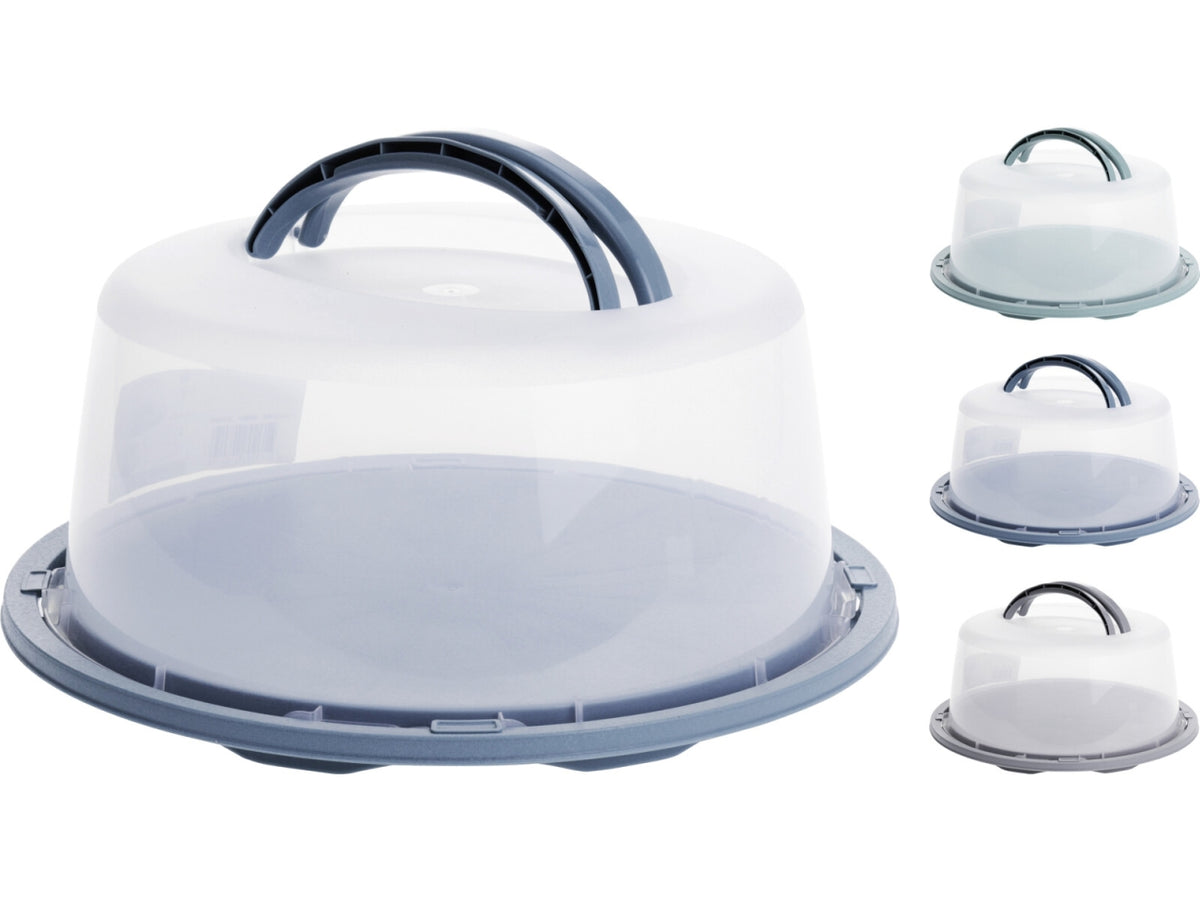 Contenitore torta tondo in PP con capacitÃ  di 7lt in 3 colori aurora assortiti