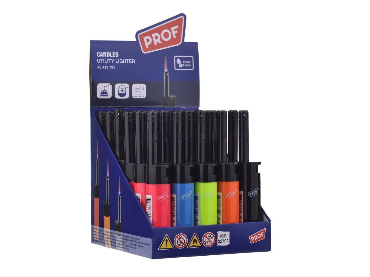 Accendigas Turboflame antivento in colori assortiti
