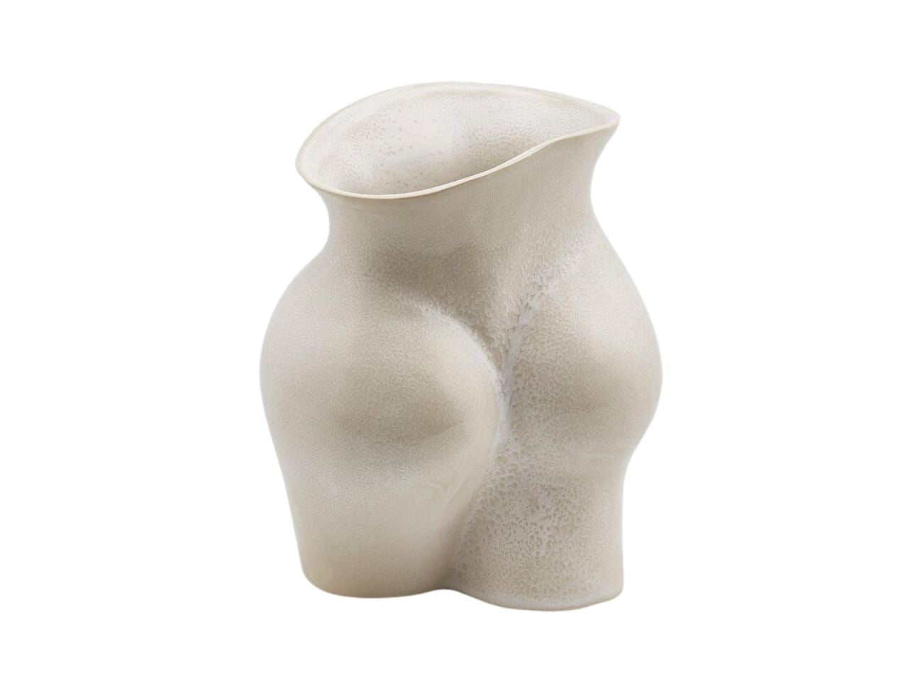 Vaso Chakra booty 22x16xh.26cm bianco