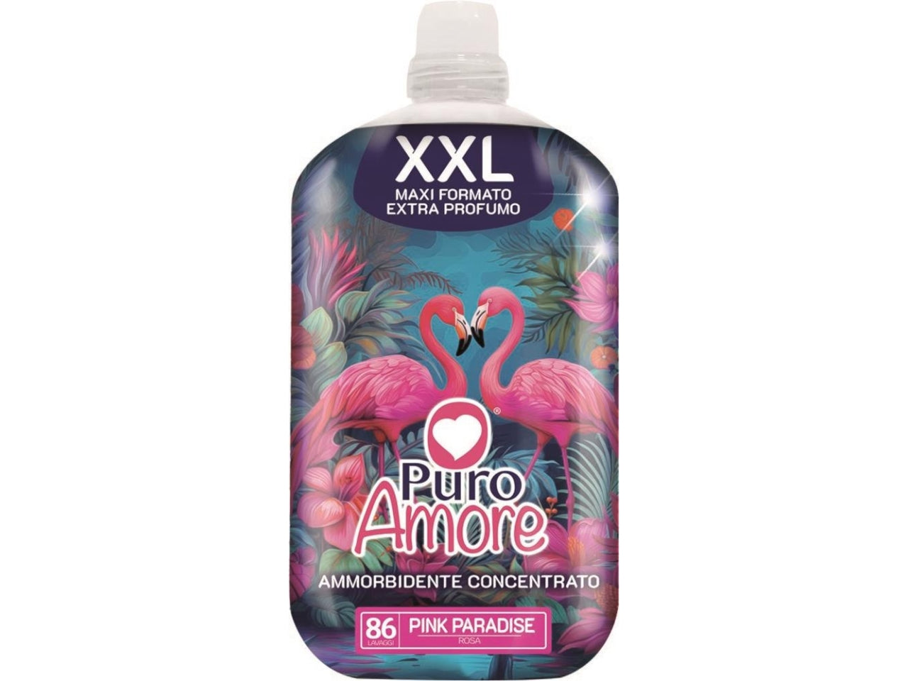 Puro amore ammorbidente concentrato 86 lavaggi xxl rosa $