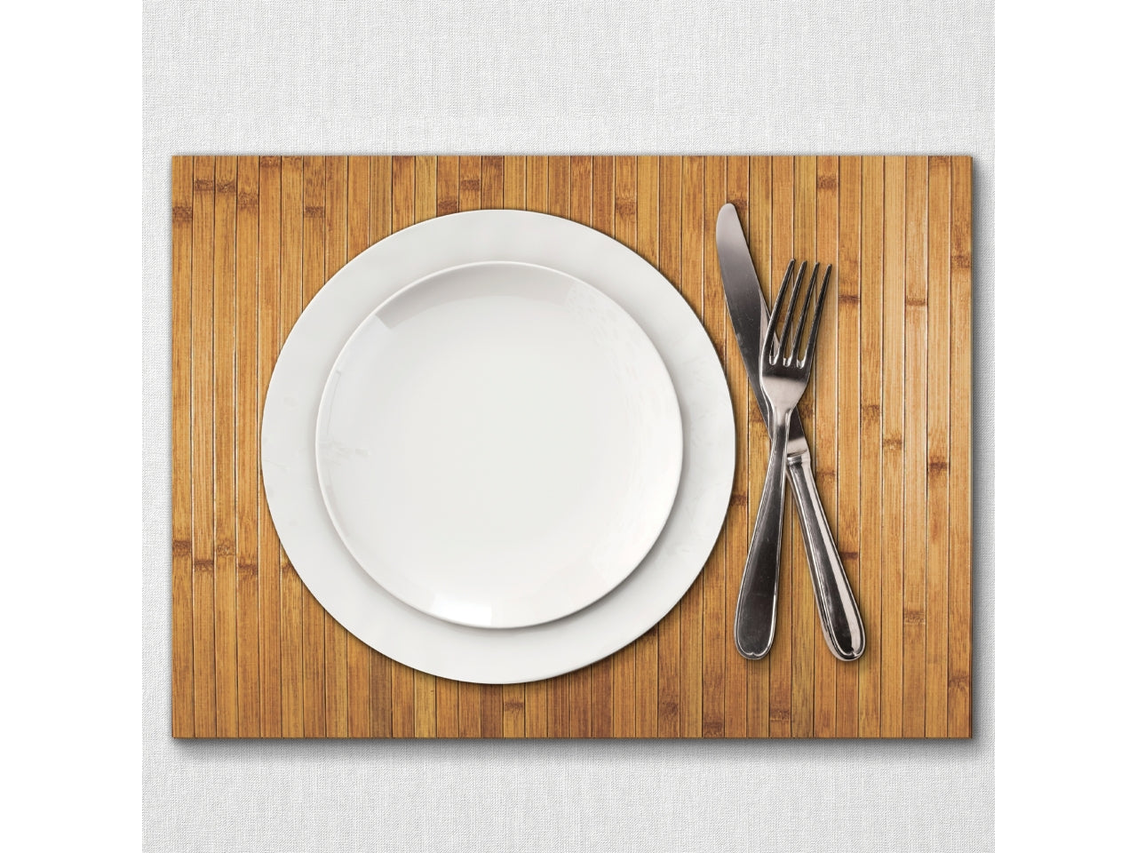 Confezione di 4 tovagliette bamboo edge 30x45cm colore naturale