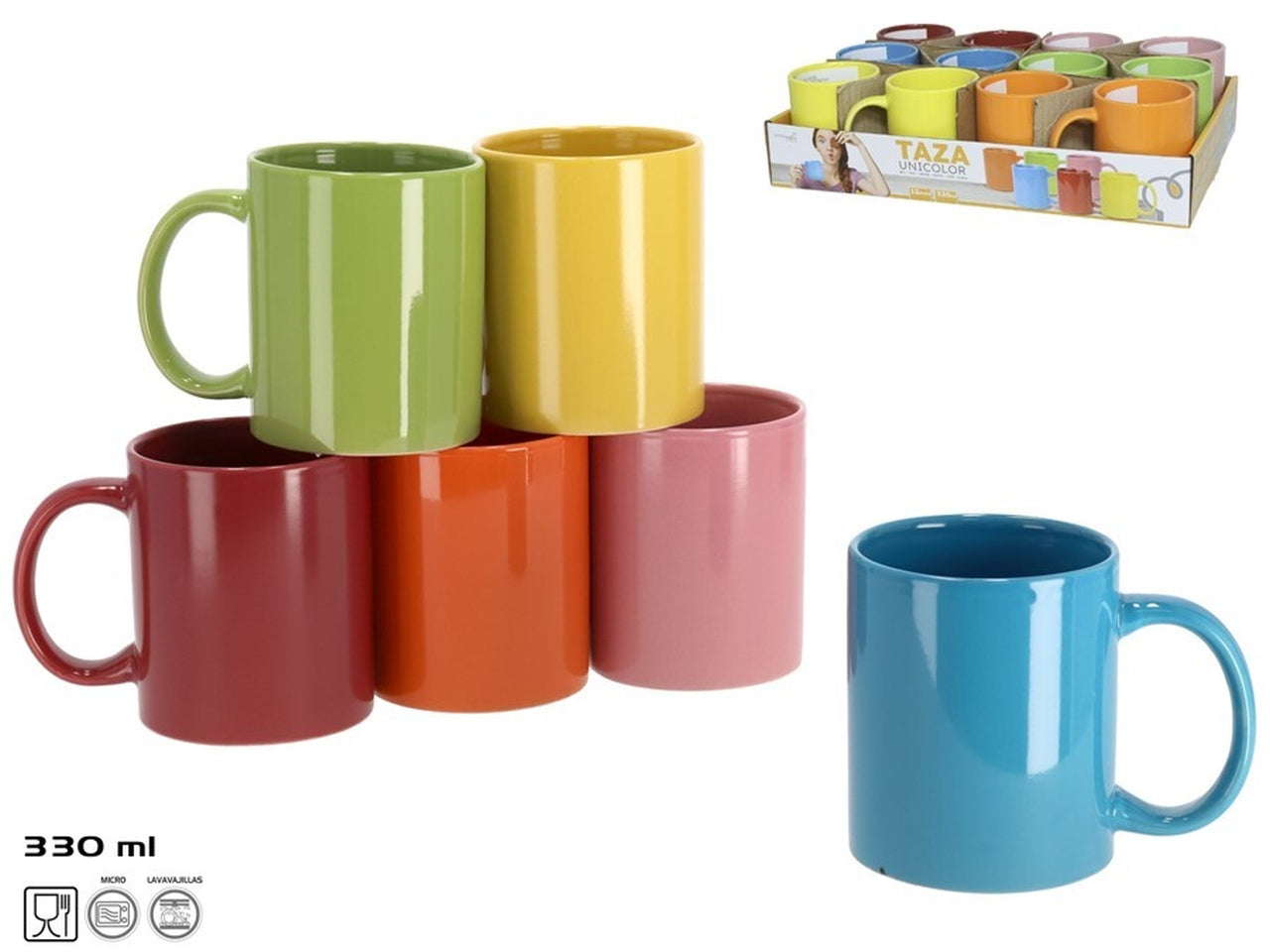 Brocca da 330ml assortita