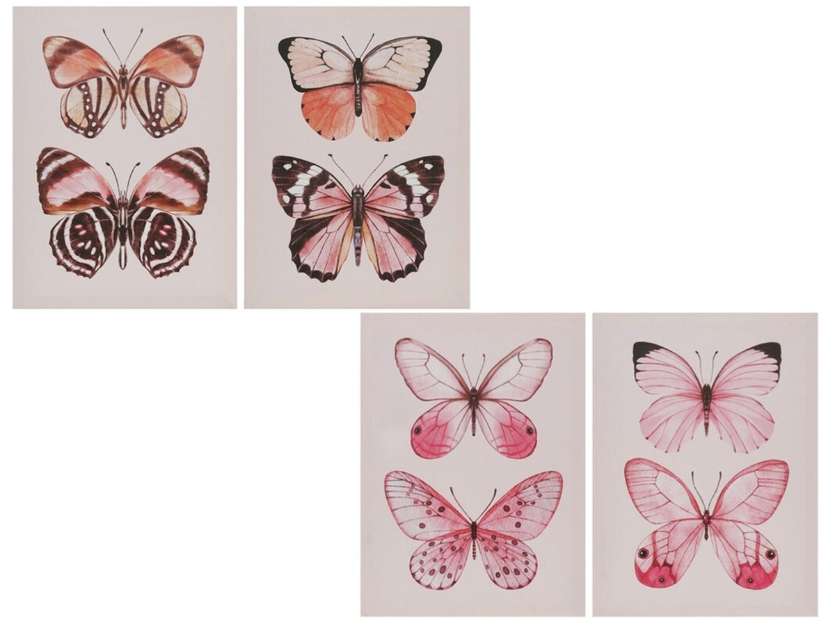 Quadro farfalle 30x40x1,5cm in 4 assortimenti  $