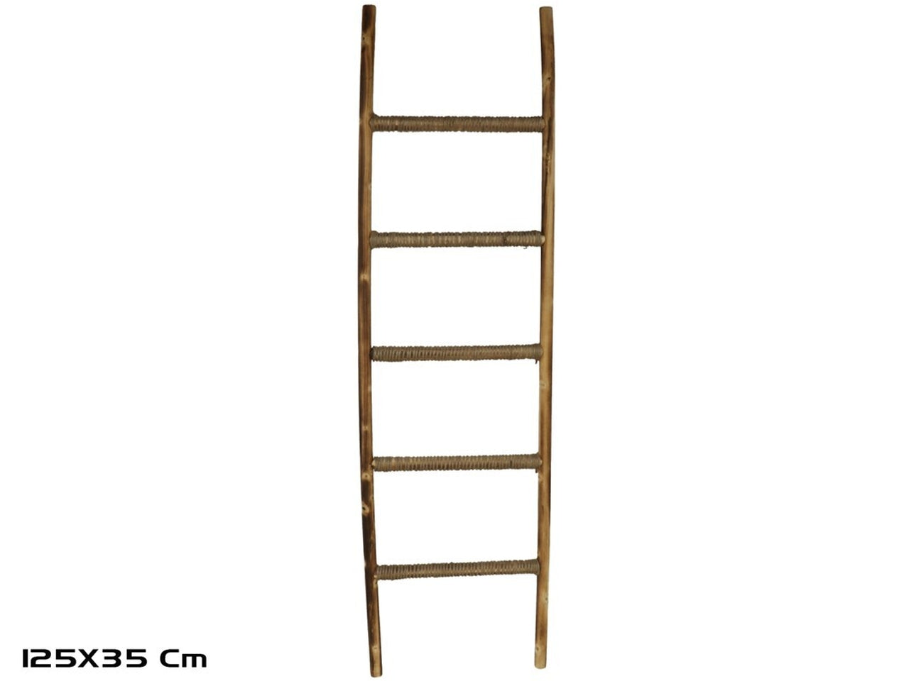 Scala decorativa in legno 125x35cm