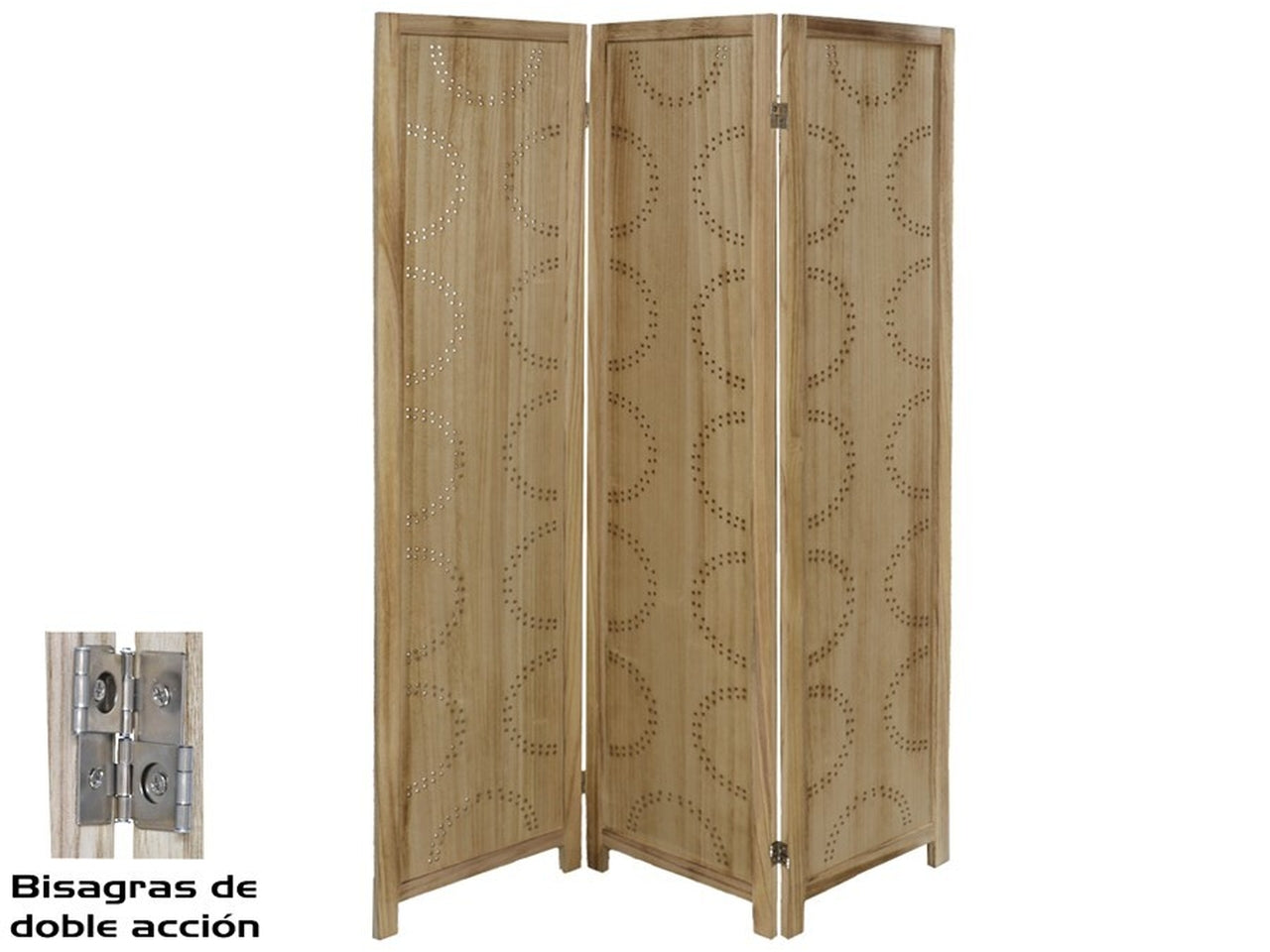 Paravento 120x2x170cm naturale